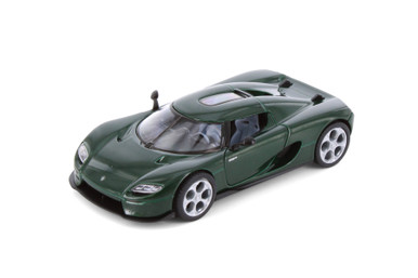 Koenigsegg CC850, Green - Kinsmart 5485D - 1/34 Scale Diecast