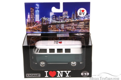 1962 Volkswagen Classic Bus, Teal - Kinsmart 5060W-ILNY - 1/32