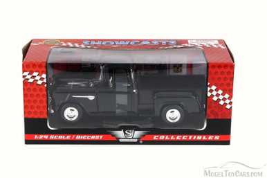 1955 Chevy 5100 Stepside Pick Up, Black - Motor Max 73236W - 1/24
