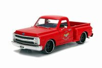 JadaToys 1/24 1969 シェビーC-10 1969 Chevy C10 Stepside Pickup Garage Nuts, Primer Red