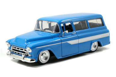1957 Chevy Suburban, Blue - Jada 31828DP1 - 1/24 scale Diecast