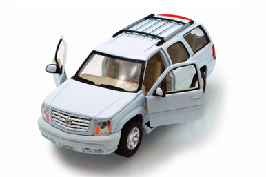 2002 Cadillac Escalade SUV, White - Welly 22412WT - 1/24