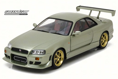 【LEDギミック】GREENLIGHT 1999 SKYLINE GTR Greenlight 1999 Nissan Skyline GT-R (R34) Red w/ Black Hood