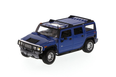 Hummer H2 SUV, Blue - Maisto 34231 -1/27 Scale Diecast Model Toy