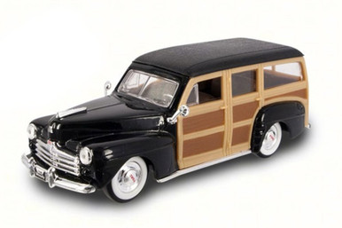 1948 Ford Woody, Black - Road Signature 94251 - 1/43 Scale Diecast