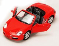 Porsche Boxster S Convertible, Red - Kinsmart 5302D - 1/34 scale