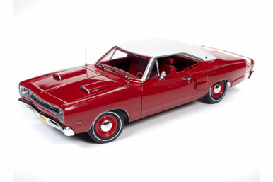 1969 Dodge Coronet Super Bee Hardtop, Red with White Roof - Auto World  AMM1191 - 1/18 scale Diecast Model Toy Car