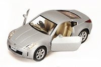 Nissan Fairlady 350Z, Silver - Kinsmart 5061D - 1/34 scale Diecast