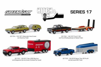 Greenlight Hitch & Tow Series 17 assortment Diecast Car Set - Box