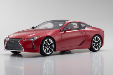 Lexus LC500 ミニカー 1/18 レッド Lexus LC500 Hard Top, Red - Kyosho KSR18024R - 1/18 Scale Resin
