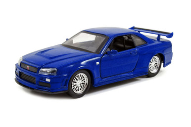 Brian's Nissan Skyline GT-R, Blue - Jada 97185 - 1/32 Scale