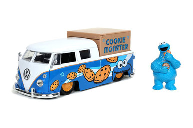 jadatoys 1/24 セサミストリート＆1963 VW バス ピックアップ Jadatoys 1:24 Volkswagen VW Bus PickUp 1963 with Sesame