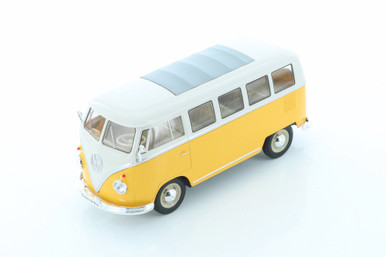 1963 Volkswagen T1 Bus, Yellow - Welly 22095/4D - 1/24 scale