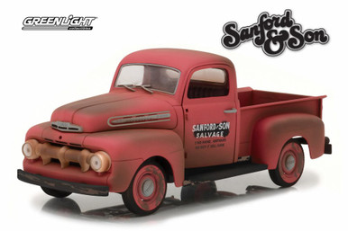 1952 Ford F1 Pick-Up Truck Sanford & Son Salvage, Red w/ Rust