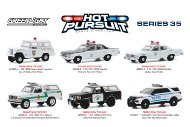 Greenlight Hot Pursuit Series 35 Diecast Car Set - Box of 6