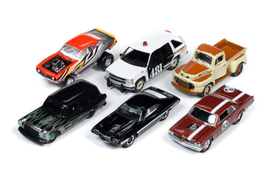 Johnny Lightning マッスルカーシリーズ4台セット Johnny Lightning Muscle Cars USA 6 Car Collection Showcase