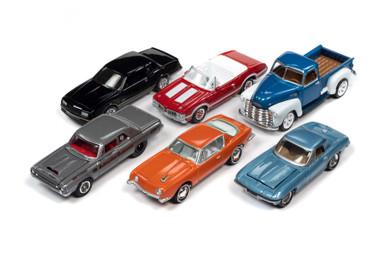 Johnny Lightning Classic Gold 2022 Release 2 Set A Diecast Car Set - Box of  6 assorted 1/64 Scale Diecast Model Cars 