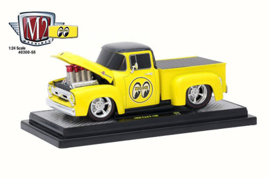 1956 Ford F100 Pickup Truck Mooneyes, Yellow - Castline M2 40300