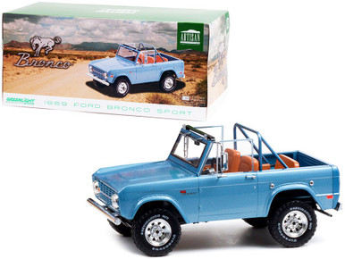 1969 Ford Bronco Sport, Brittany Blue - Greenlight 19099 - 1/18