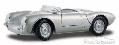Maisto Porsche 550 A Spyder Silver Grey 1/64 Scale Die Cast Toy Car Ve