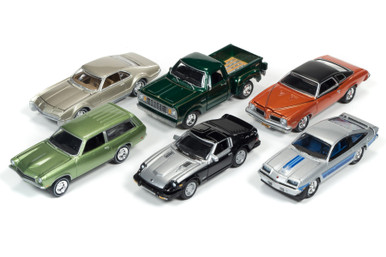 Johnny Lightning Classic Gold 2B, Full Set - Set of Six 1/64 Scale