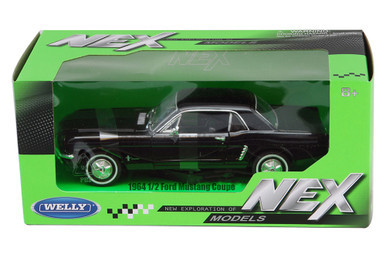 1964 1/2 Ford Mustang Coupe, Black - Welly 22451WBK - 1/24 scale