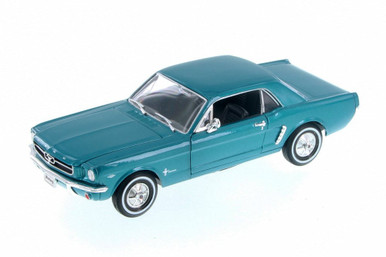 1964 Ford 1/2 Mustang Coupe, Green - Welly 22451WGN - 1/24