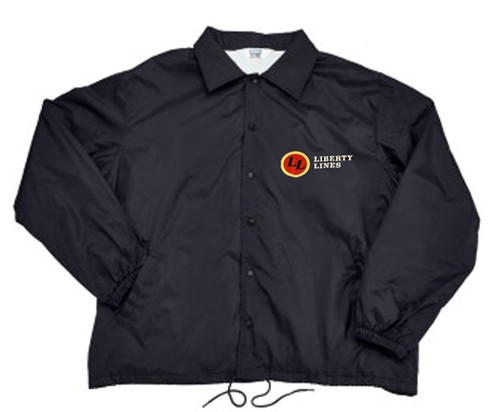 Navy Windbreaker Jacket w/ Embroidered logo