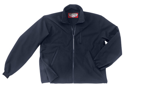 Navy Softshell Jacket w/ Patches