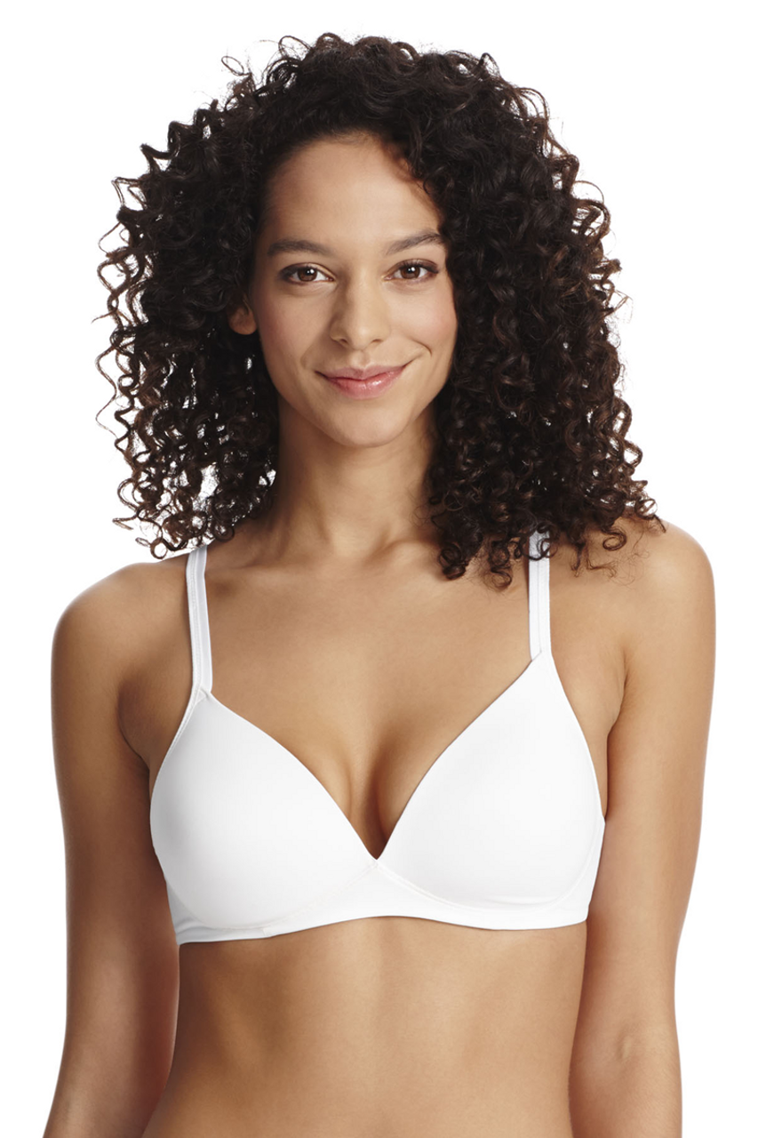 Blissful Benefits W4003 4003 Warner's Wire-Free with Lift Bra White New  with