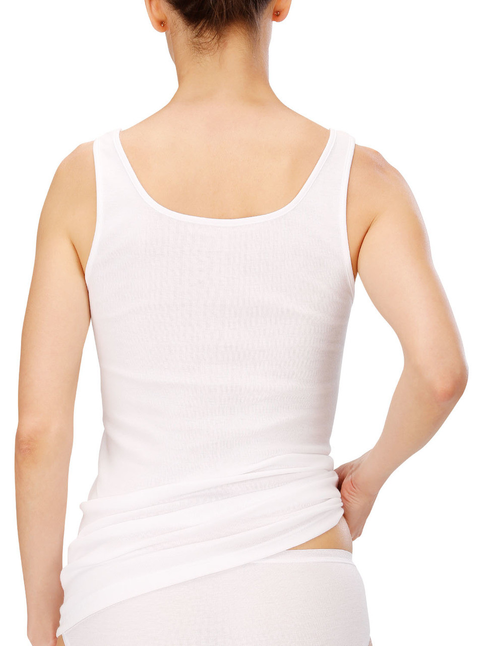 100% Cotton Wide Strap Camisole (M-5XL) by Naturana 2502
