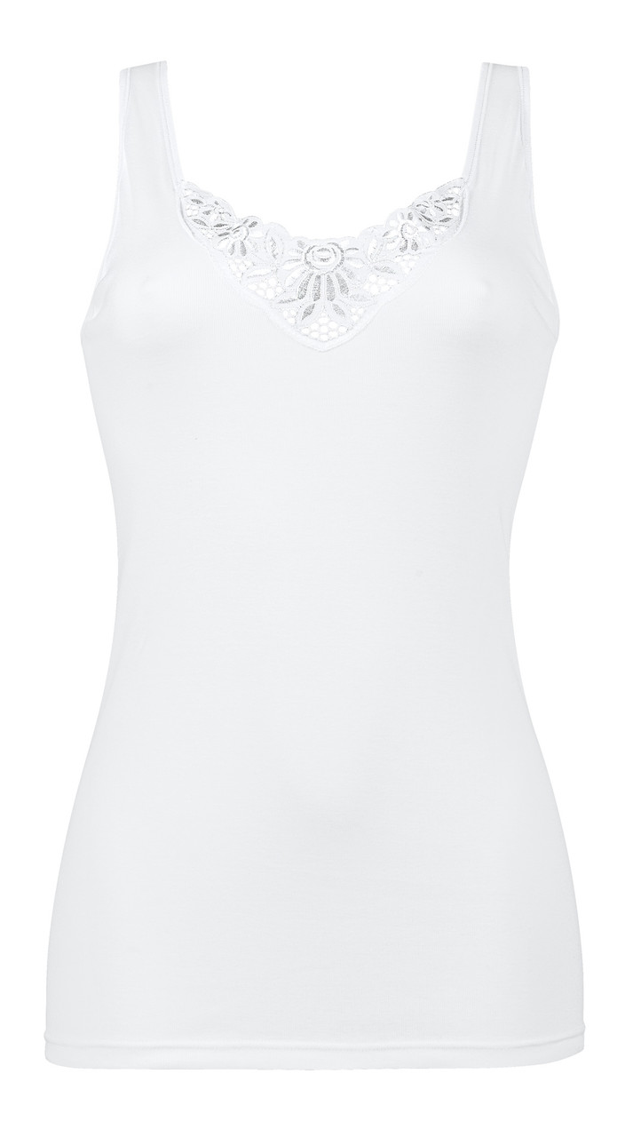 100% Cotton Wide Strap Camisole (M-5XL) by Naturana 2502