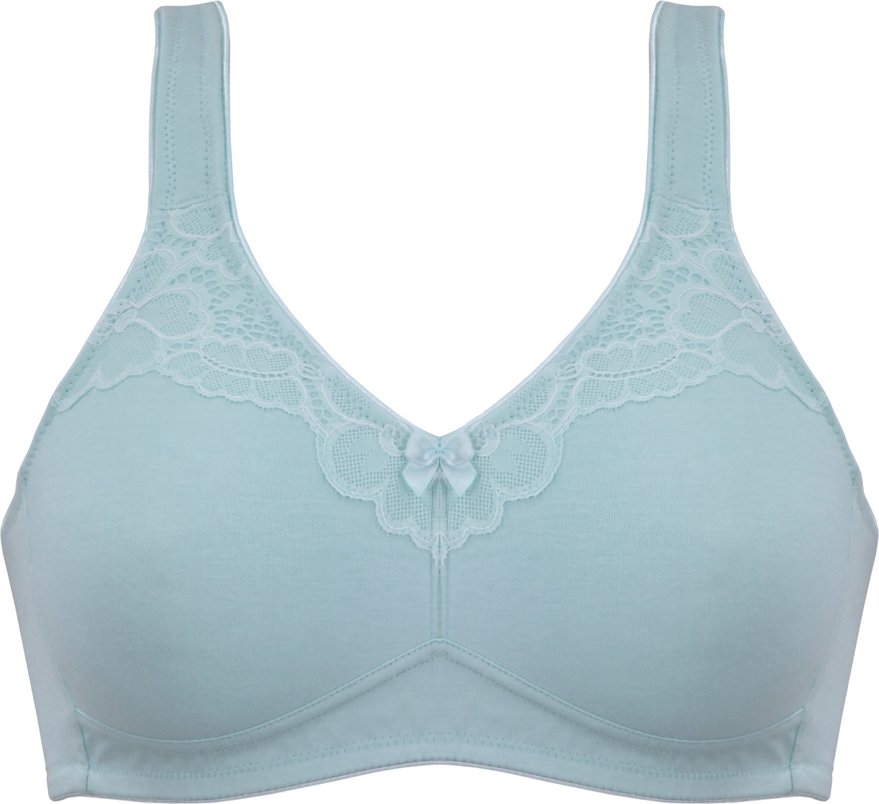 British Lingerie Studio Caprina Non Wired And Non Padded Cotton Bra - Mint