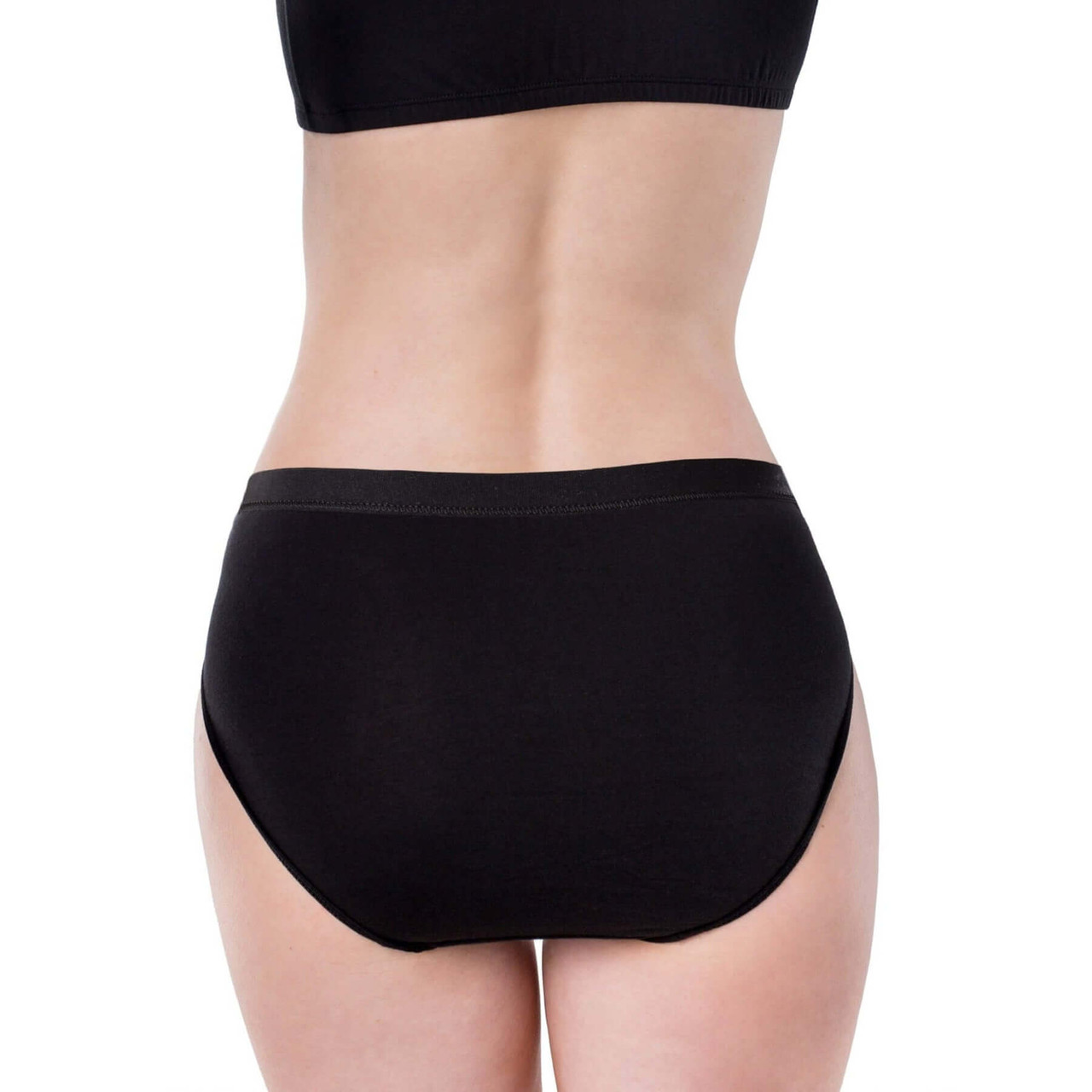 Wholesale Yacht & Smith Womens Cotton Lycra Underwear Black Panty Briefs In  Bulk, 95% Cotton Soft Size Small