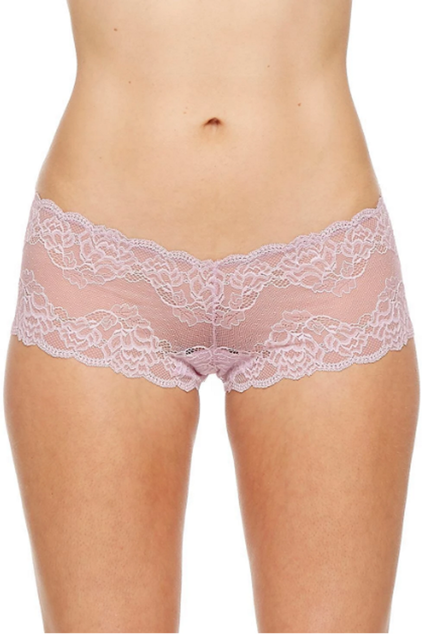 Buy Amante Solid Full Coverage Mid Rise Boyleg Panty - Pink online