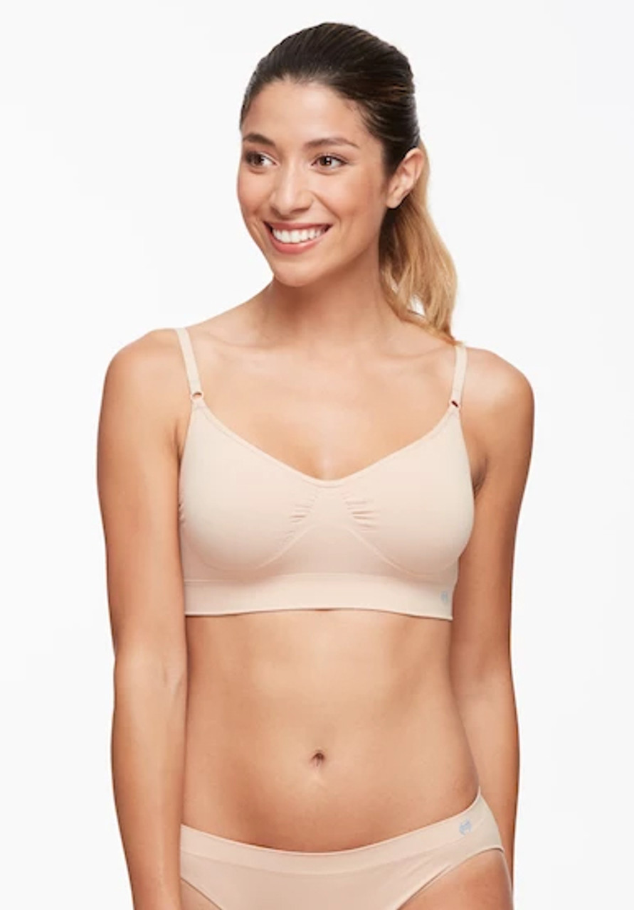 AnyBody~(1) Rib Knit Seamless Wirefree Bra with Removable Pads