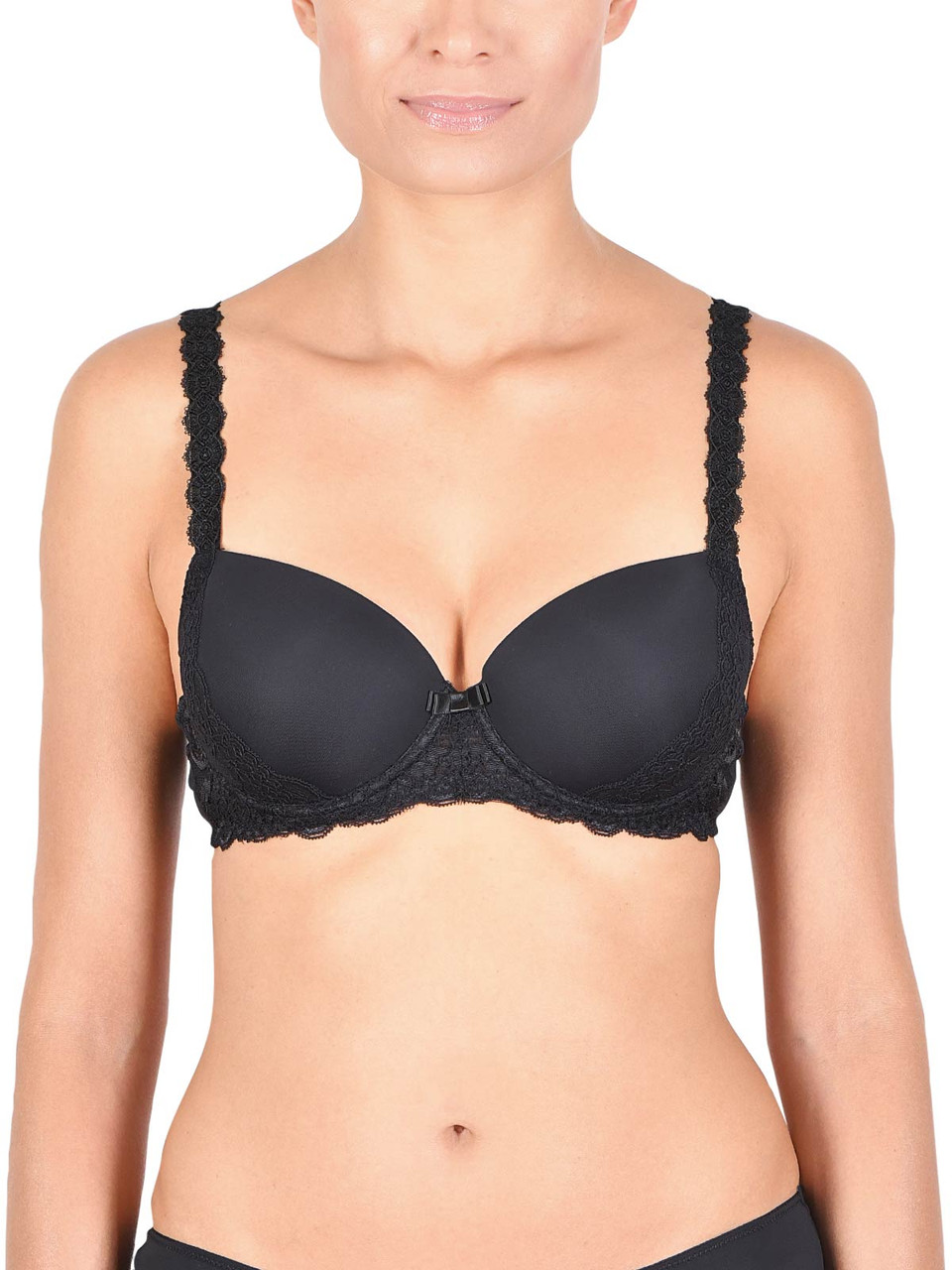 Naturana Underwired Lace Push Up Bra With Removable Pads 7107