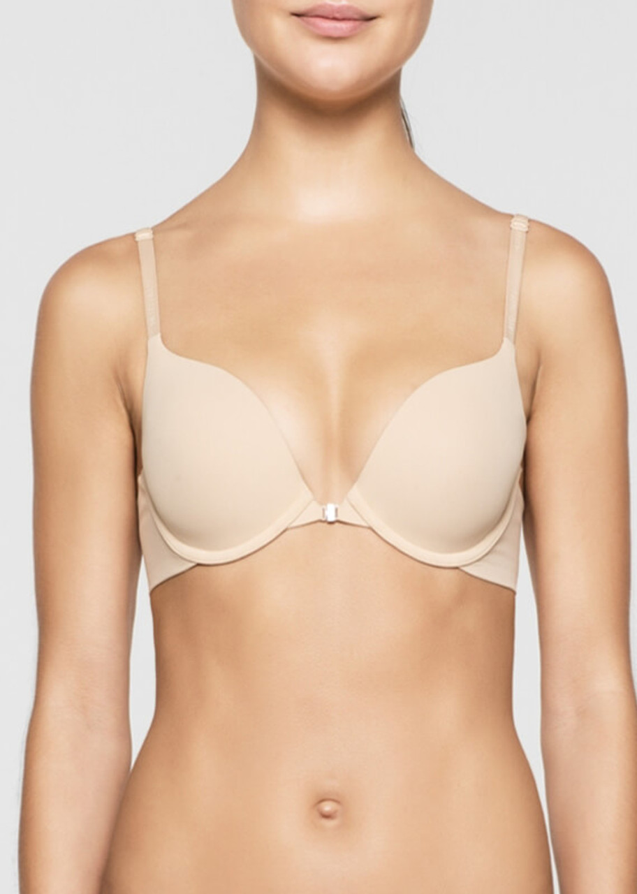 Calvin Klein Perfectly Fit Memory Touch Racerback Bra Qf1092 in Natural