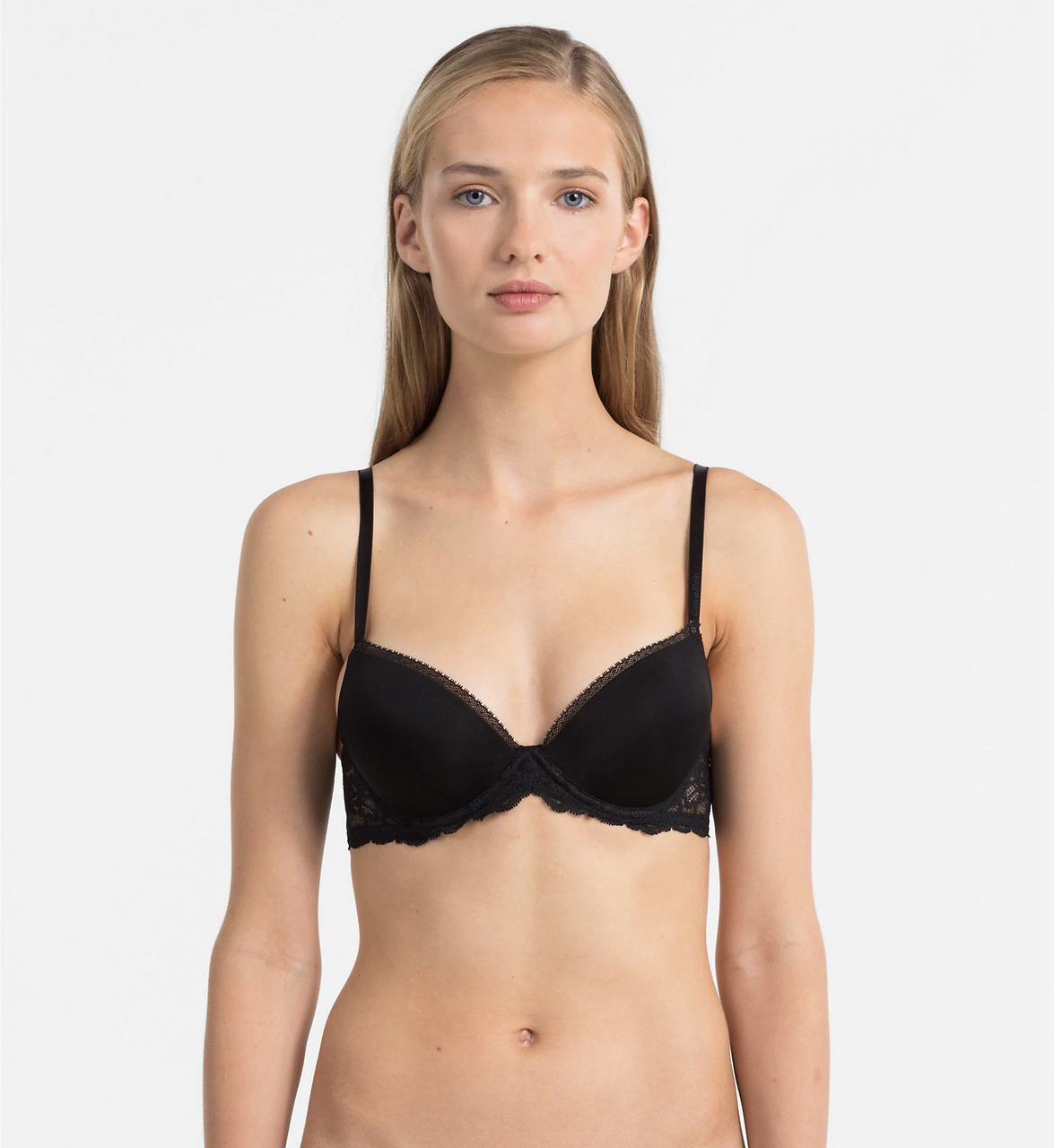 Calvin Klein Seductive Comfort Lift Underwired Demi Bra, Black