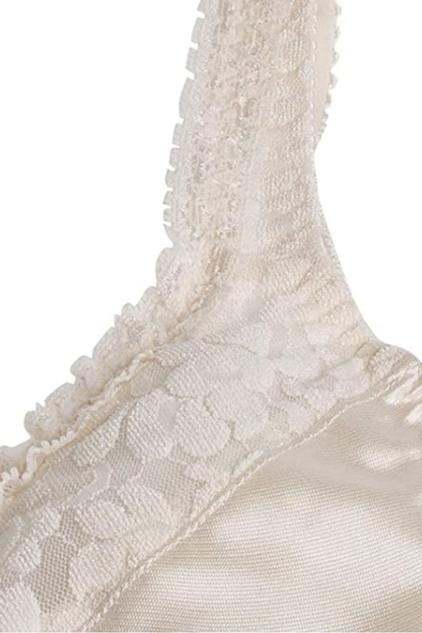 Emerson Women's Lace Detail Wirefree Bra - White