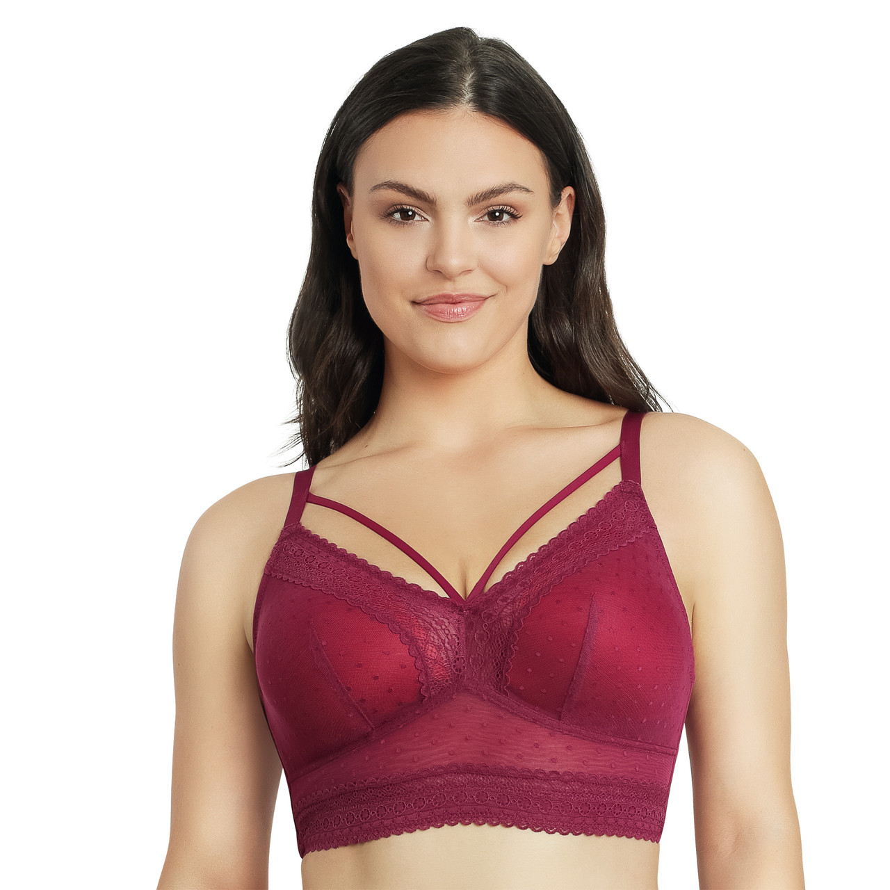 ESPRIT - Underwired padded bra with mesh at our online shop
