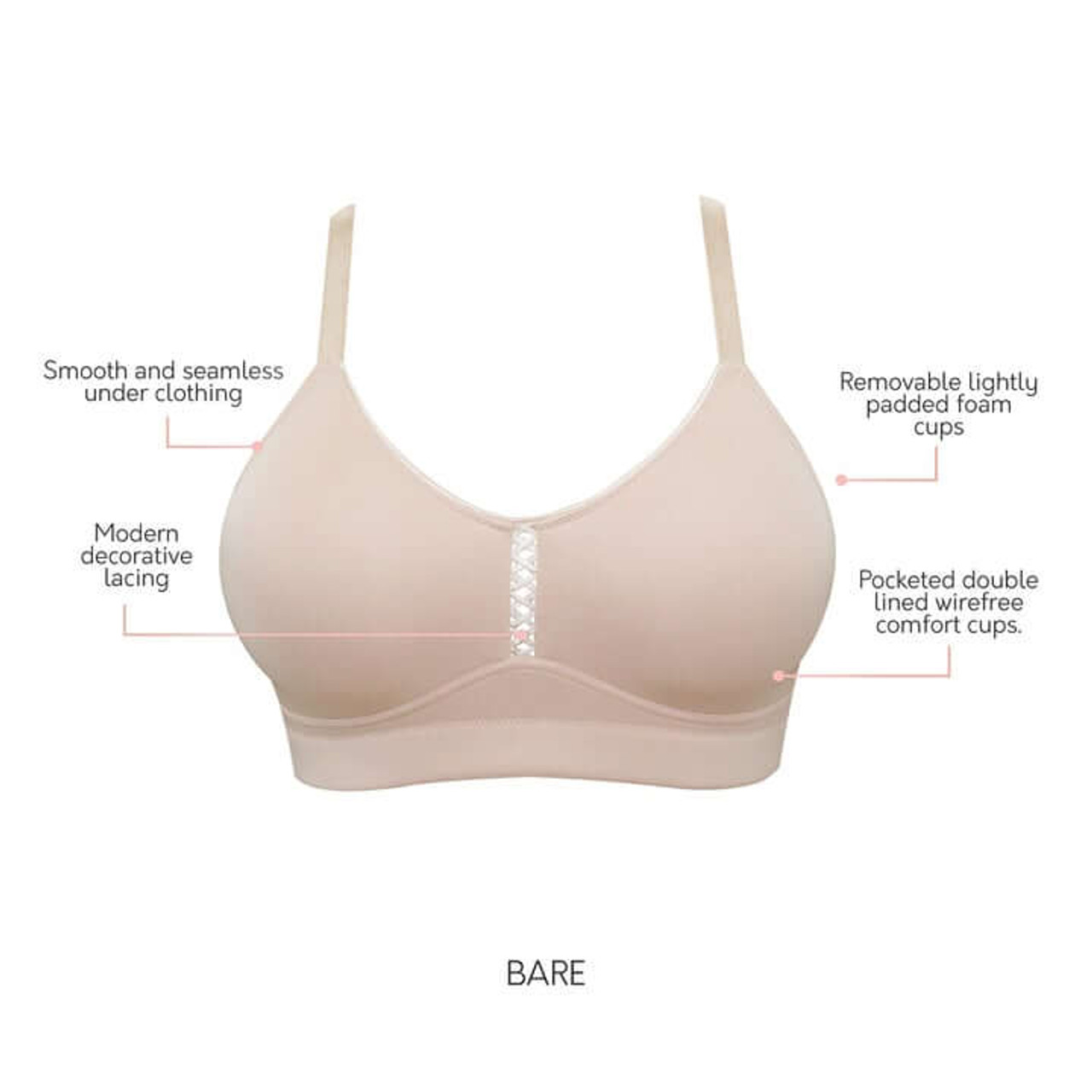 Parfait Erika Seamless Wire-Free Bra with Removable Foam Cups P5861