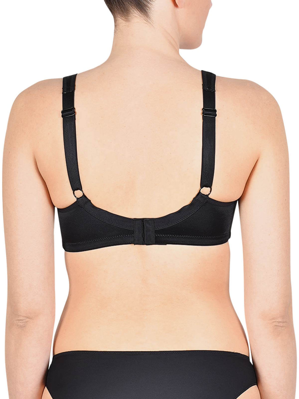 Side Smoothing Organic Cotton Wirefree Minimiser Bra by Naturana Online, THE ICONIC