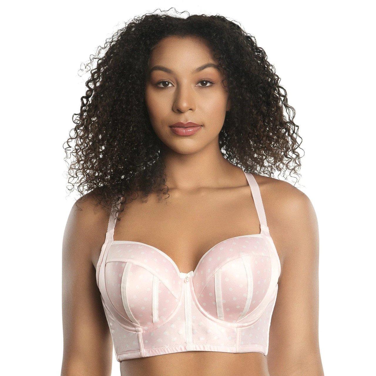 Parfait Charlotte Padded Moulded Convertible Satin Underwire Longline Bra  6977