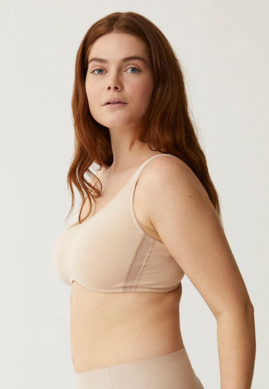 Naturana Wire-Free Moulded Soft Cup Organic Cotton Bra 5245