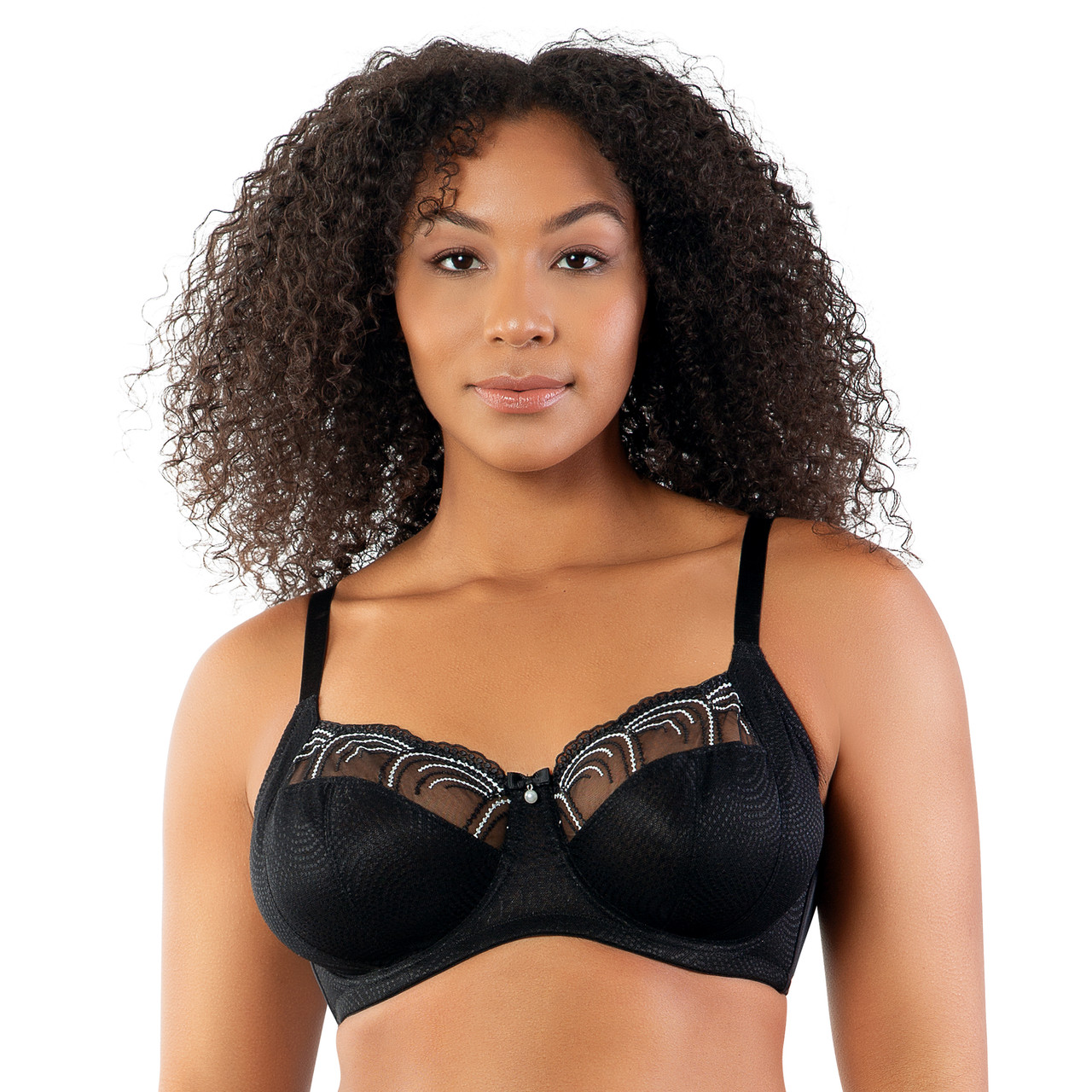 Parfait Unlined Underwire Bra with Lace Pearl P60923