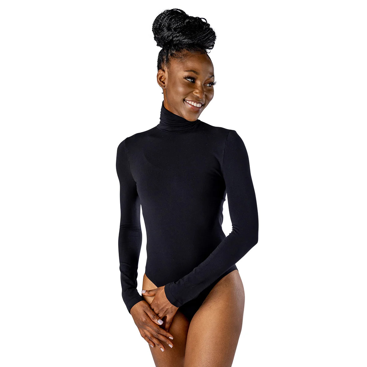 Elita Turtleneck Bodysuit with Long Sleeve S856