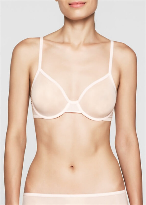 Calvin Klein Sheer Marquisette Unlined Sheer Demi Bra Qf1680 