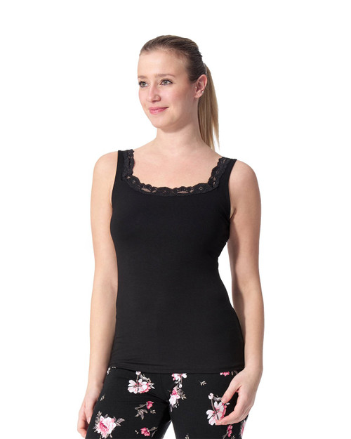 Arianne Built In Shelf Bra Camisole With Lace Trim 5328