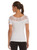 Arianne Teri Short Sleeve Top with Appliqué 9499